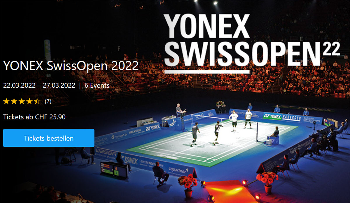 Swiss open badminton 2022